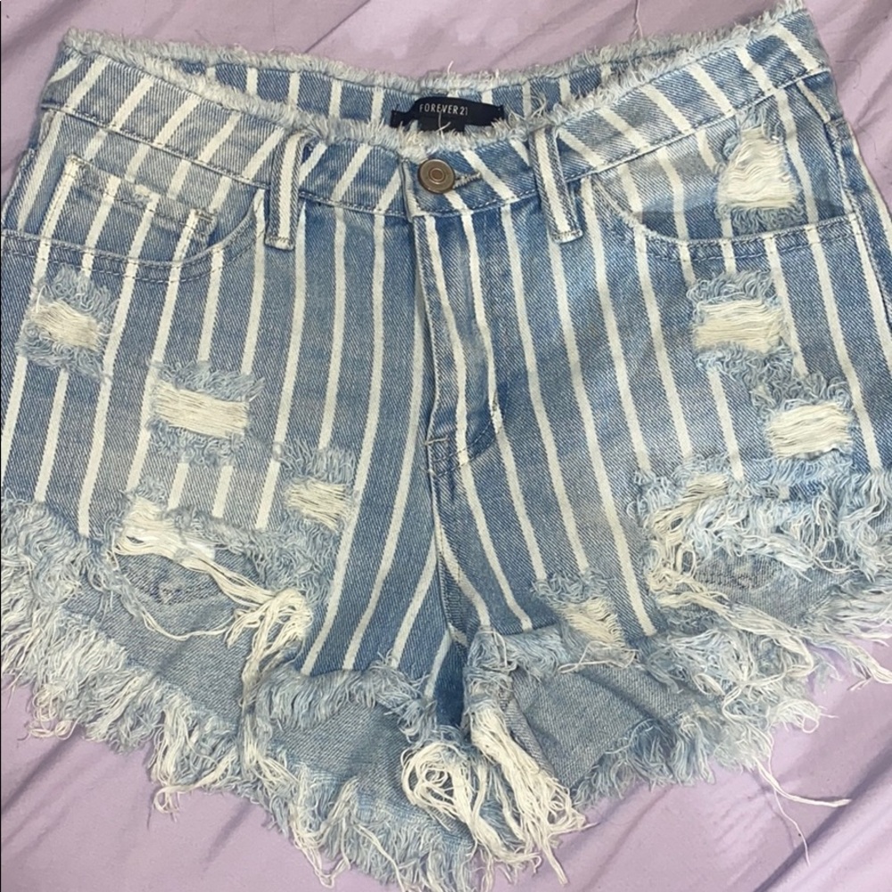 Forever 21 striped shorts